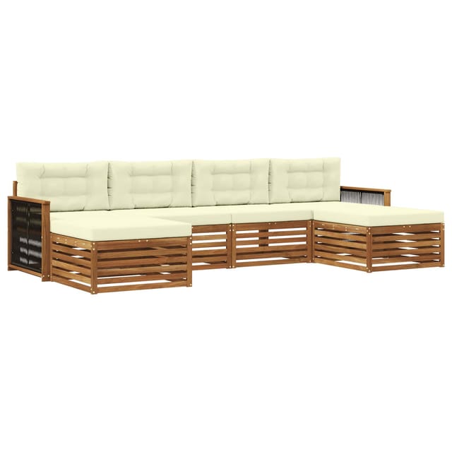 vidaXL Sofagarnituren mit Kissen 6 Stk Massivholz Akazie 3383683