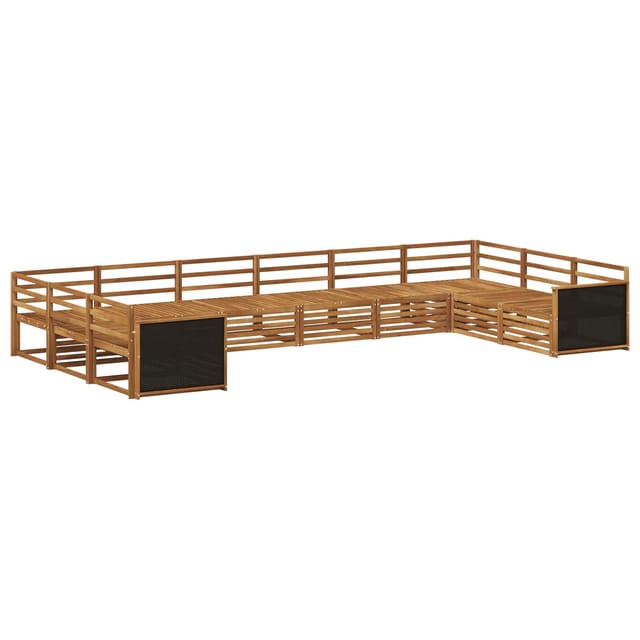 vidaXL Sofagarnituren 10 Stk Massivholz Akazie 3383882