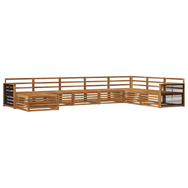 vidaXL Outdoor-Sofagarnitur 8 Stk Natur 3383712