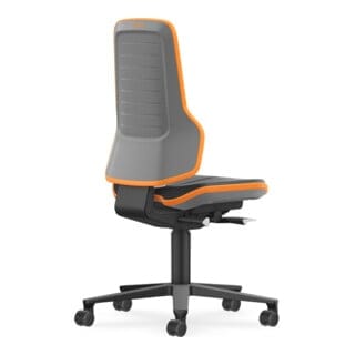 Bimos Arbeitsdrehstuhl Neon mit Rollen Skintec Flexband 450-620mm Permanentkontakt