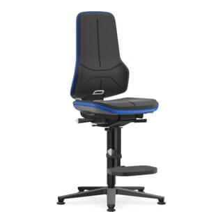 bimos Hochstuhl Neon Skintec Flexband blau Sitz 590-870 mm Permanentkontakt