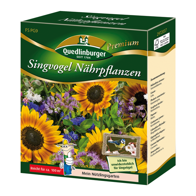 Quedlinburger Blumen- und Pflanzenmischung 'Singvogel Nährpflanzen'