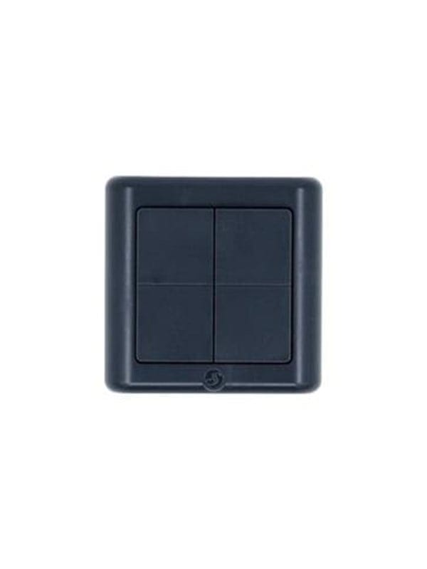 Shelly Plug &amp; Play BLU Wall Switch 4 ZB DK Wandtaster 4-fach 16 Aktionen Grau