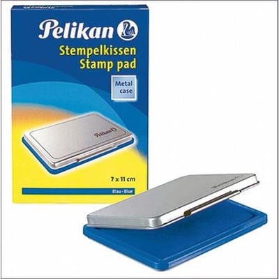 Stempelkissen 331165 Größe 3 5x7cm Metallic-Gehäuse blau