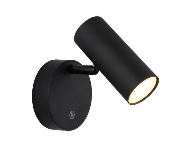 GLOBO LIGHTING LED Wandstrahler Innen mit Schalter & Akku, Breite 10cm, USB aufladbar, LED fest integriert, Warmweiß, Wandleuchte kabellos, Akku-Lampe ohne Strom