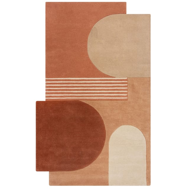 Abstrakt-Geometrischer Wollteppich HALLEIN LILY - Kadima Design KADIMA DESIGN