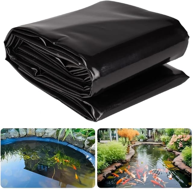 Stück Hdpe-teichfolie, Wasserdicht, Verstärkte Membran, Für Gartenteiche Im Freien