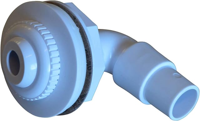 Einlassdüse Mit 90°-winkelmuffe, Abs-kunststoff, 32-38 Mm Anschluss, Für Oberirdische Stahlteiche