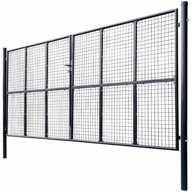 Maison Exclusive - Maschen-gartentor Verzinkter Stahl 400 X 175 C