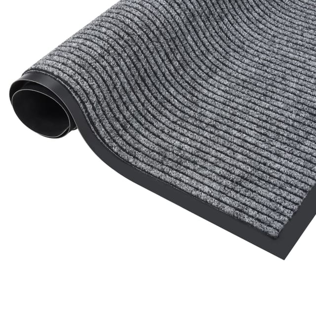 Maison Exclusive - Fußmatte Grau Gestreift 80x120 Cm