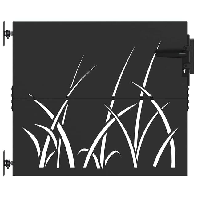 Maison Exclusive - Gartentor Schwarz 85 X 100 Cm Pulverbeschichte
