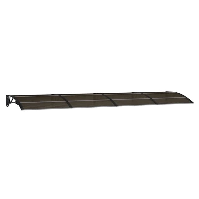 Maison Exclusive - Türvordach Schwarz 400 X 100 Cm Polycarbonat