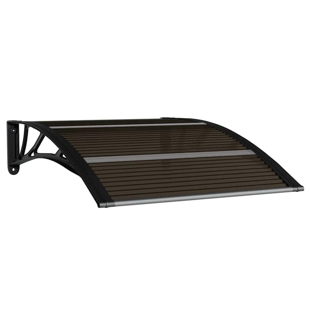 Maison Exclusive - Türvordach Schwarz 100 X 75 Cm Polycarbonat