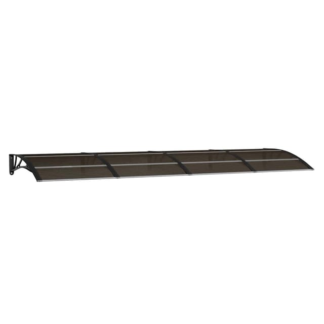 Maison Exclusive - Türvordach Schwarz 350 X 100 Cm Polycarbonat