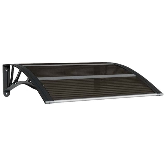 Maison Exclusive - Türvordach Schwarz 80x75 Cm Polycarbonat