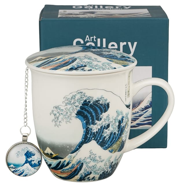 The Great Wave Hokusai 400 Ml Becher Mit Teesieb Und Anhänger