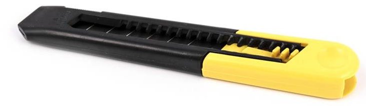 Spachtel 18 Mm Abs-typ Stanl, Gelbgrau