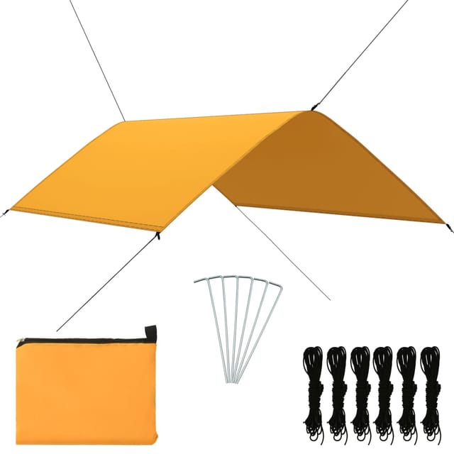 Outdoor-tarp 3x2 M Gelb Vidaxl