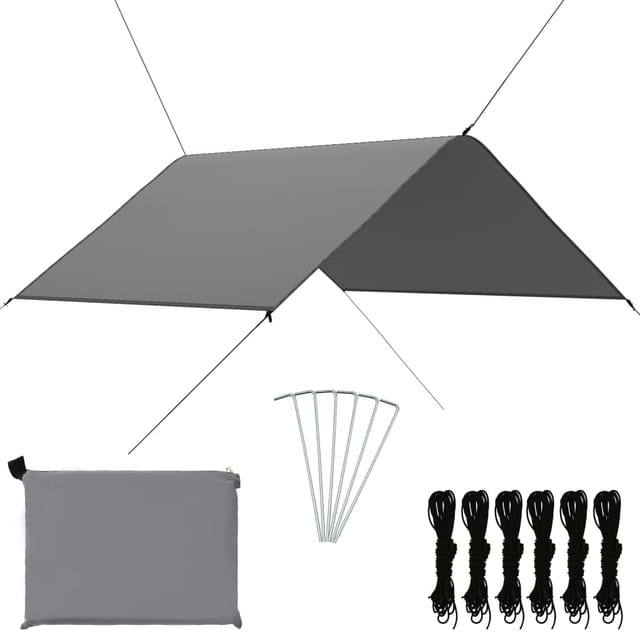 Outdoor-tarp 3x2,85 M Grau Vidaxl