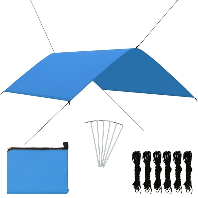 Outdoor-tarp 3x2 M Blau Vidaxl
