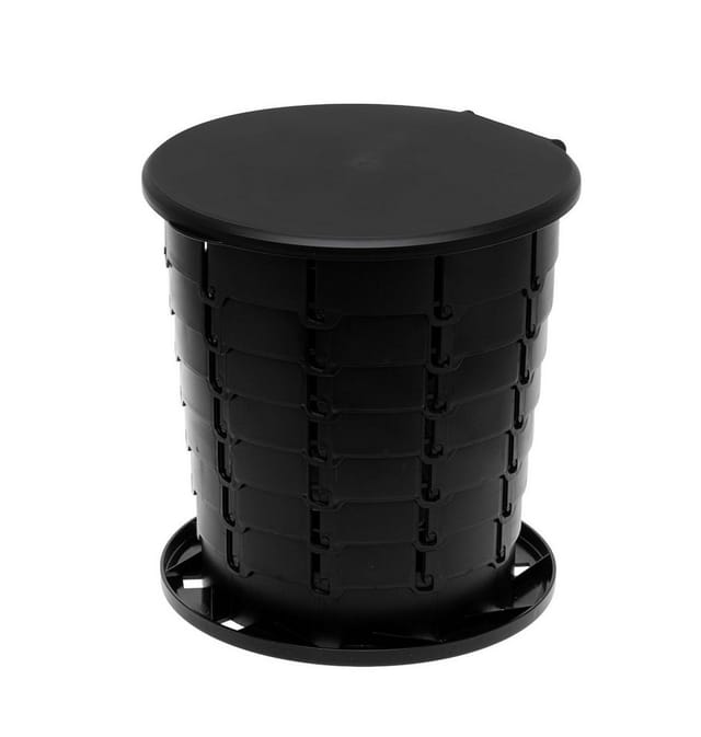3-in1 Camping-Toilette, Reisehocker, Abfalleimer ideal für Reisen