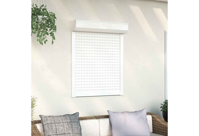 Rollladen Weiß 80 X 100 Cm Aluminium Und Polyurethan Vidaxl