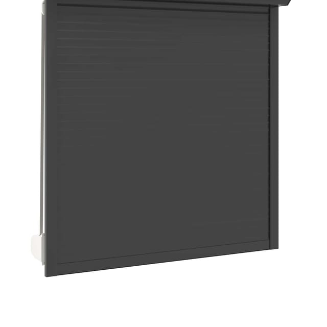 Rollladen Anthrazit 130 X 140 Cm Aluminium Und Polyurethan Vidaxl