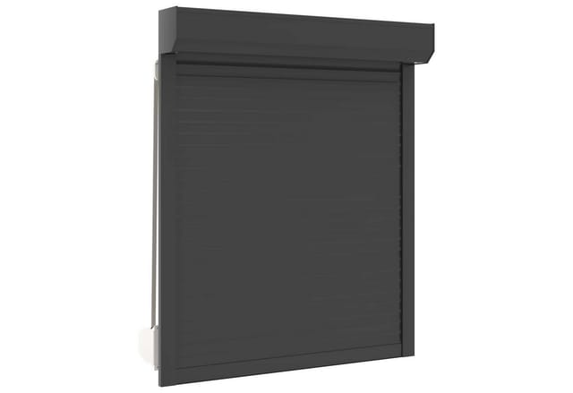 Rollladen Anthrazit 100 X 120 Cm Aluminium Und Polyurethan Vidaxl