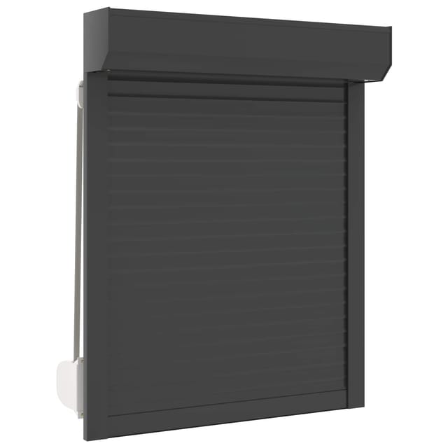 Rollladen Anthrazit 70 X 100 Cm Aluminium Und Polyurethan Vidaxl
