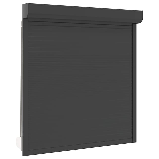 Rollladen Anthrazit 140 X 150 Cm Aluminium Und Polyurethan Vidaxl