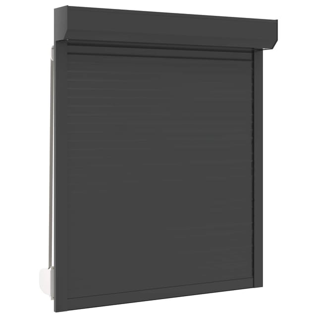 Rollladen Anthrazit 110 X 130 Cm Aluminium Und Polyurethan Vidaxl