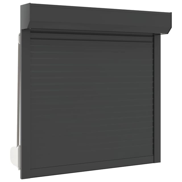 Rollladen Anthrazit 100 X 100 Cm Aluminium Und Polyurethan Vidaxl