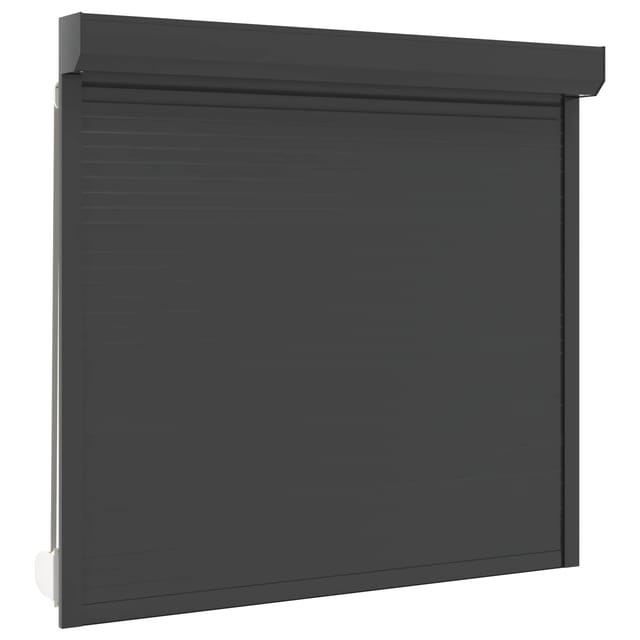 Rollladen Anthrazit 160 X 150 Cm Aluminium Und Polyurethan Vidaxl