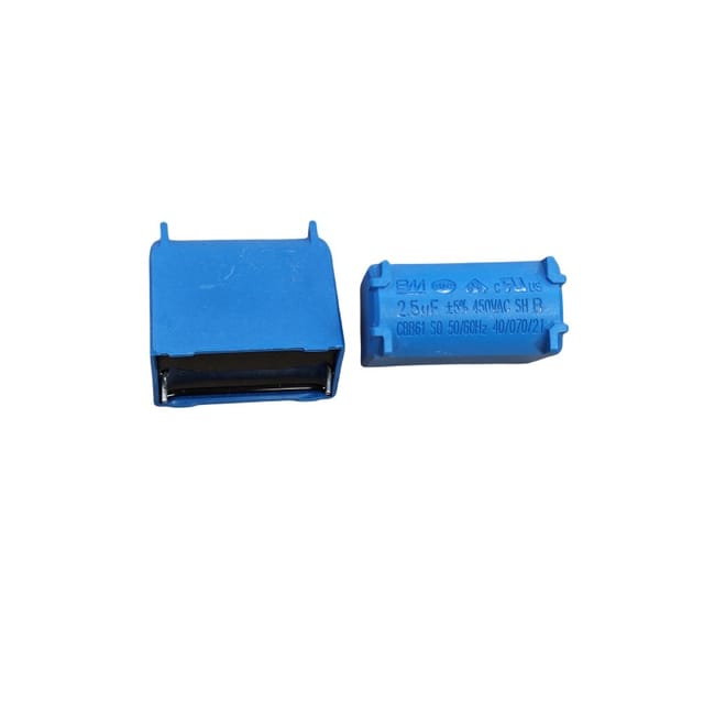 [5er-pack] Bm 2,5µf 450v Blaufilmkondensatoren, Industriequalität, Hochfrequenz, Niedriger Esr-wert, Durchsteckmontage, 2,5µf, Geeignet Für Hochleistungs-schaltnetzteile/wechselrichter/frequenzumricht