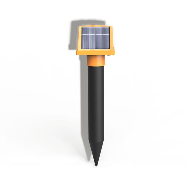 Solarbetriebenes Abwehrmittel Gegen Mücken Und Nagetiere, Led-lichtquellensensor, Elektronischer Ultraschall-schlangenabwehrer, 4-in-1 Multifunktionale Gartenlampe + Tierabwehrmittel.