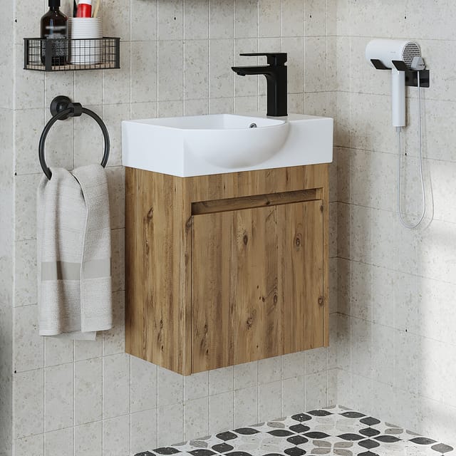 Roomart Leo Badmöbel-set 2-tlg 46.5 Cm Breit, Eiche