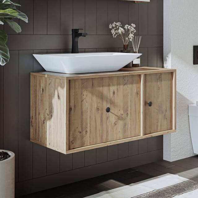 Roomart Gusto-ii-90 Bad-set 2-tlg 90 Cm Breit, Eiche