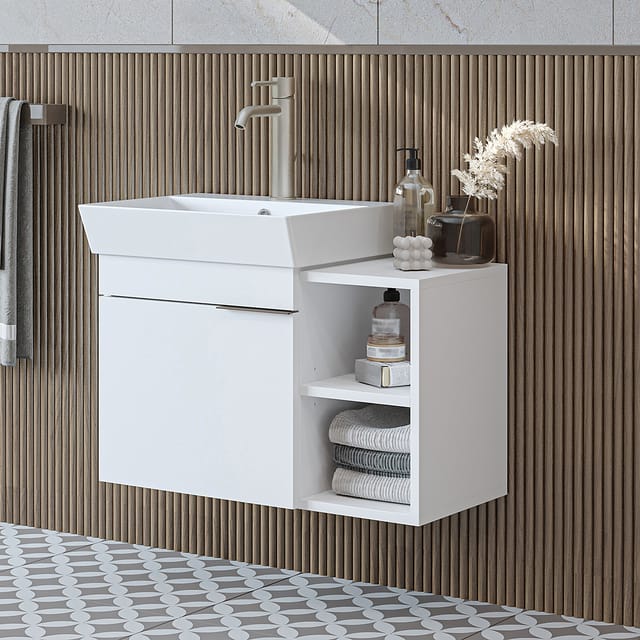 Roomart Lycia-72 Badmöbel-set 2-tlg 72 Cm Breit, Weiß
