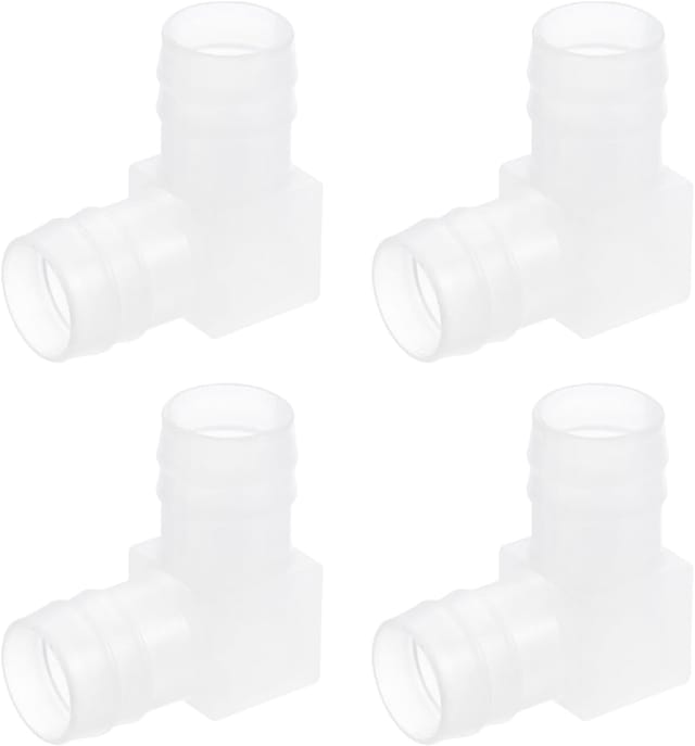 90°-winkelstück Für 13/16"-schläuche, 4er-pack L-förmige Verbinder, Aquarium-luftventil Und Schläuche Für Aquarien Und Teiche - 13/16