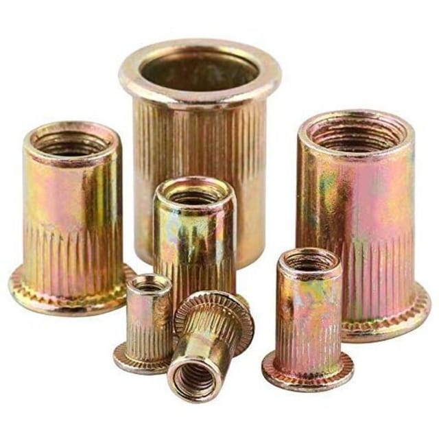 M3-m12 Serie Flachkopf-stehnietmuttern, Farbverzinkt, Kohlenstoffstahl (m10 (20 Stück/packung))