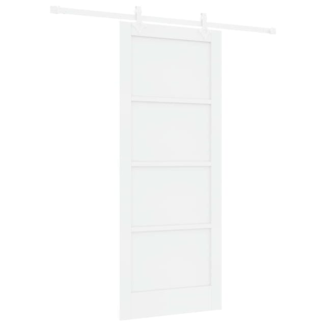 Schiebetür Weiß 83 X 202 Cm Massives Kiefernholz Vidaxl