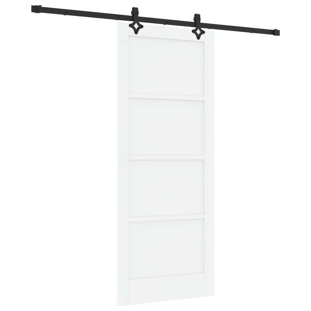 Schiebetür Orkdal Weiß 83 X 202 Cm Massives Kiefernholz Vidaxl