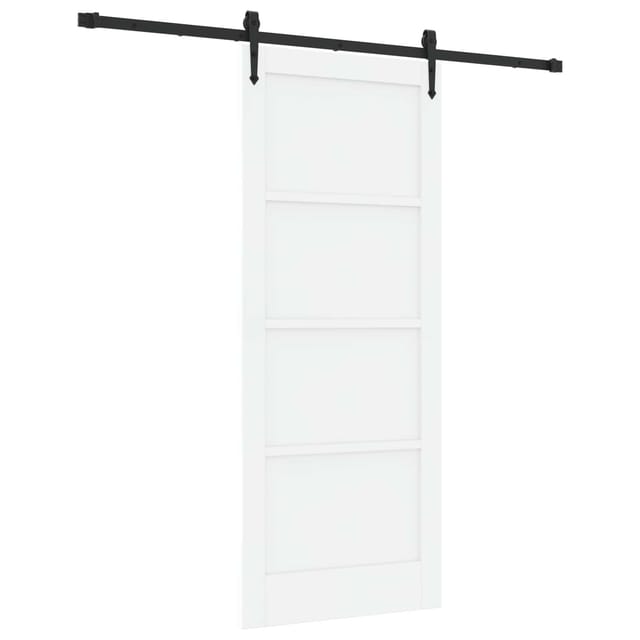Schiebetür Orkdal Weiß Und Schwarz 83 X 202 Cm Vidaxl