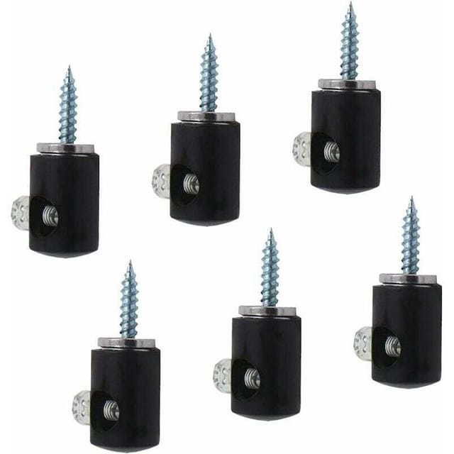 Set Mit 6 Lampenhaken Für Kronleuchter, Deckenleuchten, Kabel (schwarz)