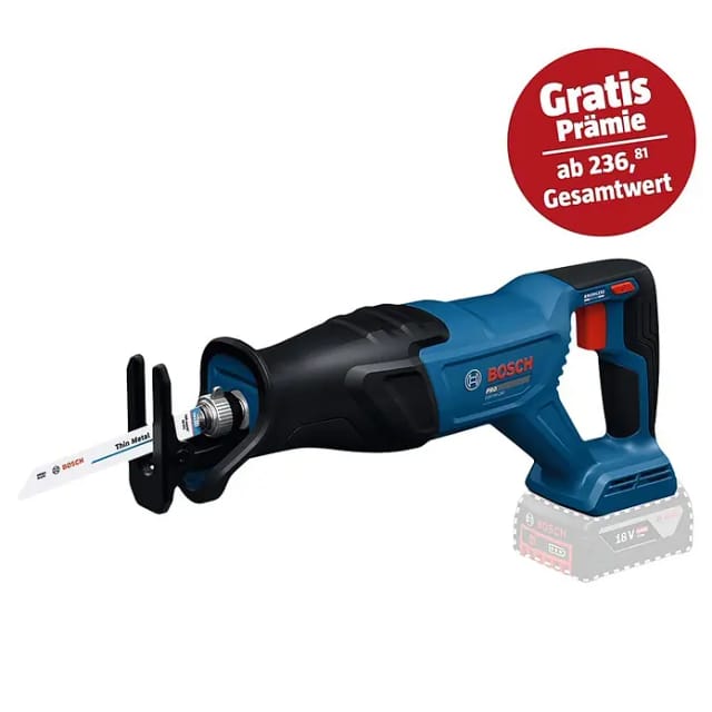 Bosch Professional Bosch Akku-säbelsäge Gsa18v-280, Incl. Säbelsägeblätter, Karton