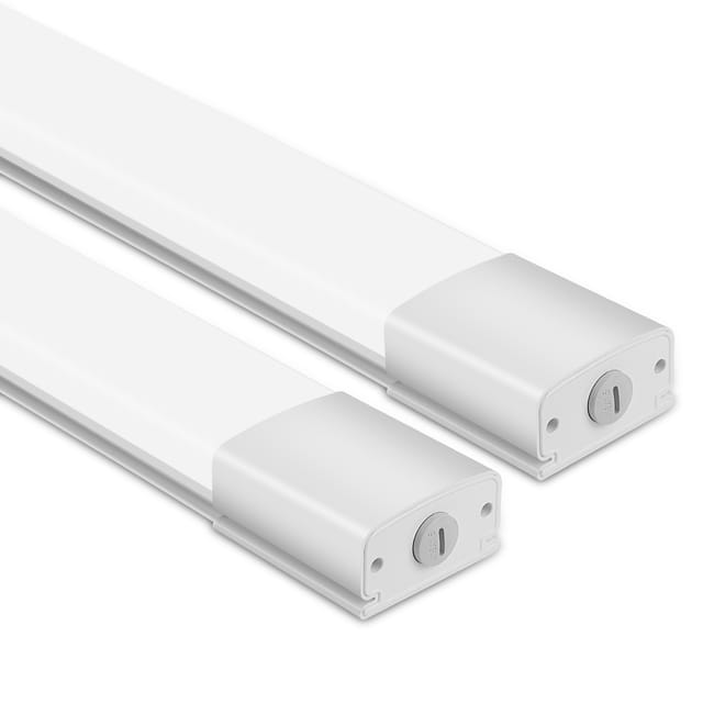 Oraymin – 2er-pack Led-feuchtraumleuchte 150cm 45w 4950lm Mit Bewegungsmelder - Ip65 Wasserdichte Wannenleuchte Mit Hoher Helligkeit - Deckenleuchte Für Garage, Werkstatt Und Keller - Neutralweiß 4000