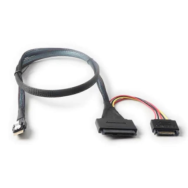 Festplattenverlängerungskabel Mit 15-poligem Sata-kabel Slimsas Sff8654 4i Auf Sff8639 U.2