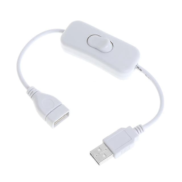 Neues Usb-kabel, 28 Cm, Usb 2.0 Typ A (stecker Auf Buchse), Verlängerungskabel, Weiß