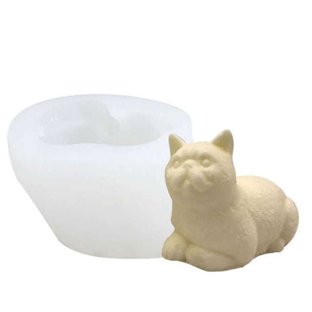 3d-tierkatzen-silikonform, Diy-aromatherapie-kerzen, Kristall-epoxid-gipsform