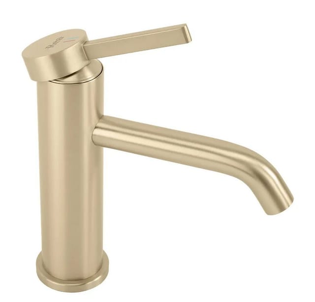 Waschbeckenarmatur Rea Rivo Low Brush Gold